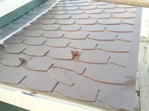 屋根塗装　ひび割れの補修