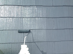屋根スレート瓦　遮熱塗装２
