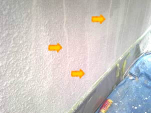 外壁スタッコ　ひび割れ補修６