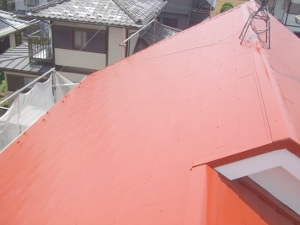 屋根　パミール塗装２