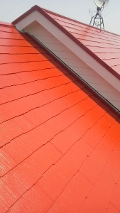 屋根　パミール中塗り３