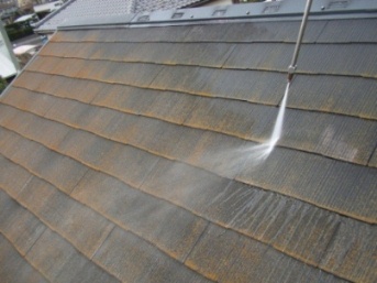屋根塗装　高圧洗浄④