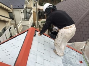 屋根塗装　シリコン塗装