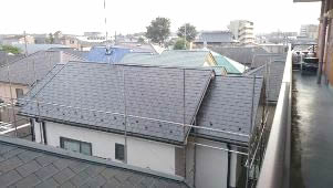 座間市　屋根塗装　シリコン塗装