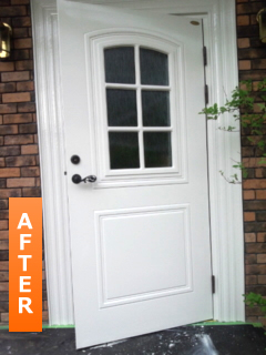 玄関ドア塗装後