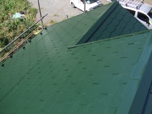 屋根塗装　完了