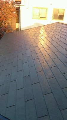 屋根塗装　高圧洗浄　完了２