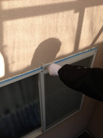 川崎市　外壁塗装　サッシ回り　止水処理