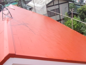 屋根　パミール塗装３
