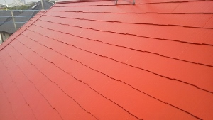 屋根　パミール　上塗り３