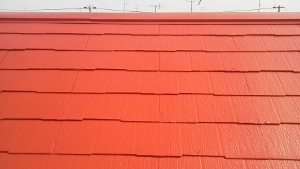 屋根　パミール　上塗り４