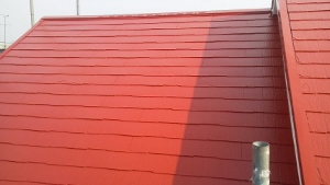 屋根　パミール　上塗り６