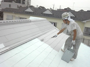 屋根　ガイナ塗装４