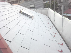 屋根塗装　下塗り４