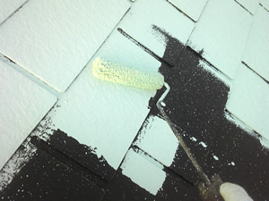 屋根塗装　遮熱塗装（下塗り２