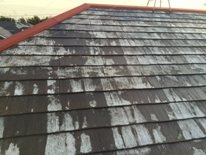 厚木市　屋根塗装　スレート瓦３