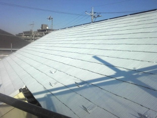 屋根塗装　遮熱塗装　下塗り３
