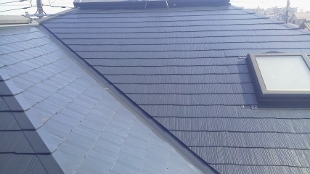 屋根スレート瓦　遮熱塗装２