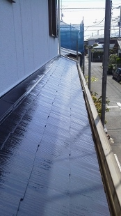 屋根遮熱塗装　スレート瓦