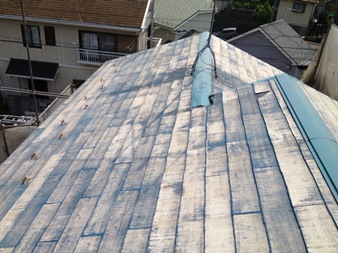 屋根塗装　１回目